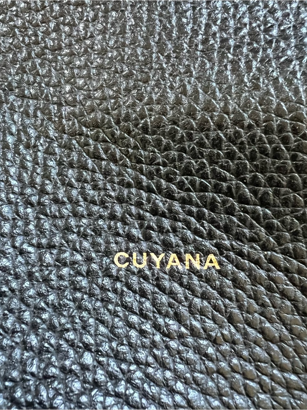 Cuyana Small Easy Tote Pebbled Leather Black - Picture 5 of 15